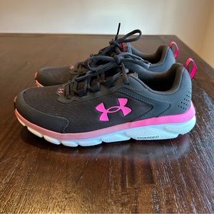 Women's Under Armour Charged Assert 9 Marble Running Shoes Size 10
